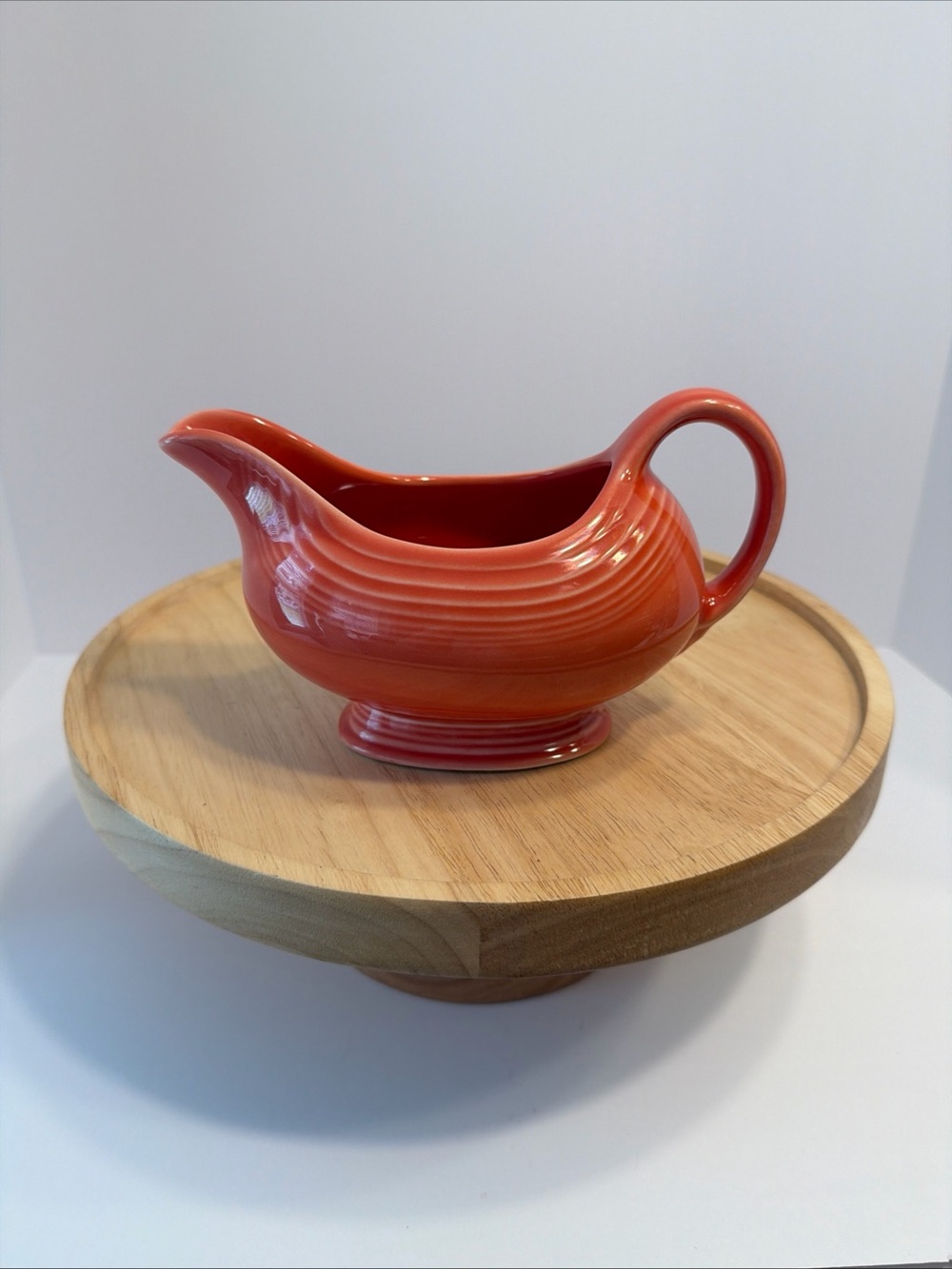 FIESTA Fiestaware FLAMINGO Gravy Boat NEW OLD STOCK
